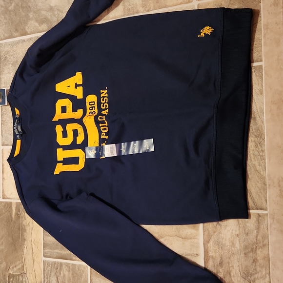 New Boys U.S. Polo Assn. Crewneck Sweatshirt - Picture 1 of 3